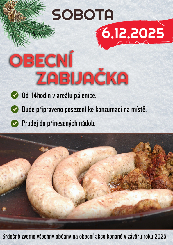 Obecní zabijačka 2025