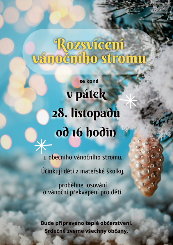 Rozsvícení vánočního stromu 2025