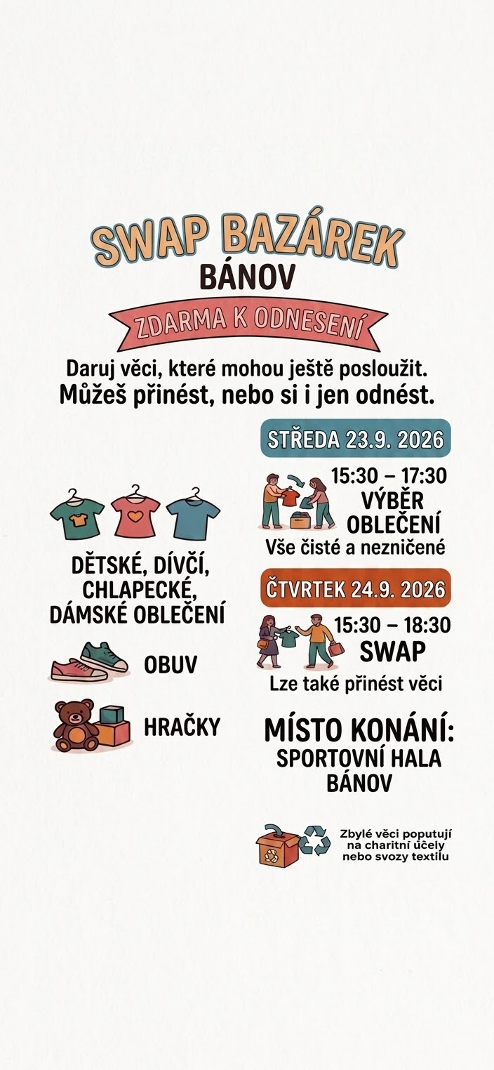 SWAP bazárek Bánov